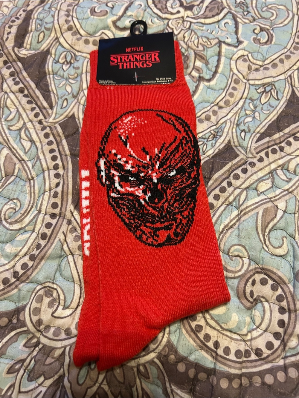 Stranger Things Red Graphic Crew Socks by Netflix